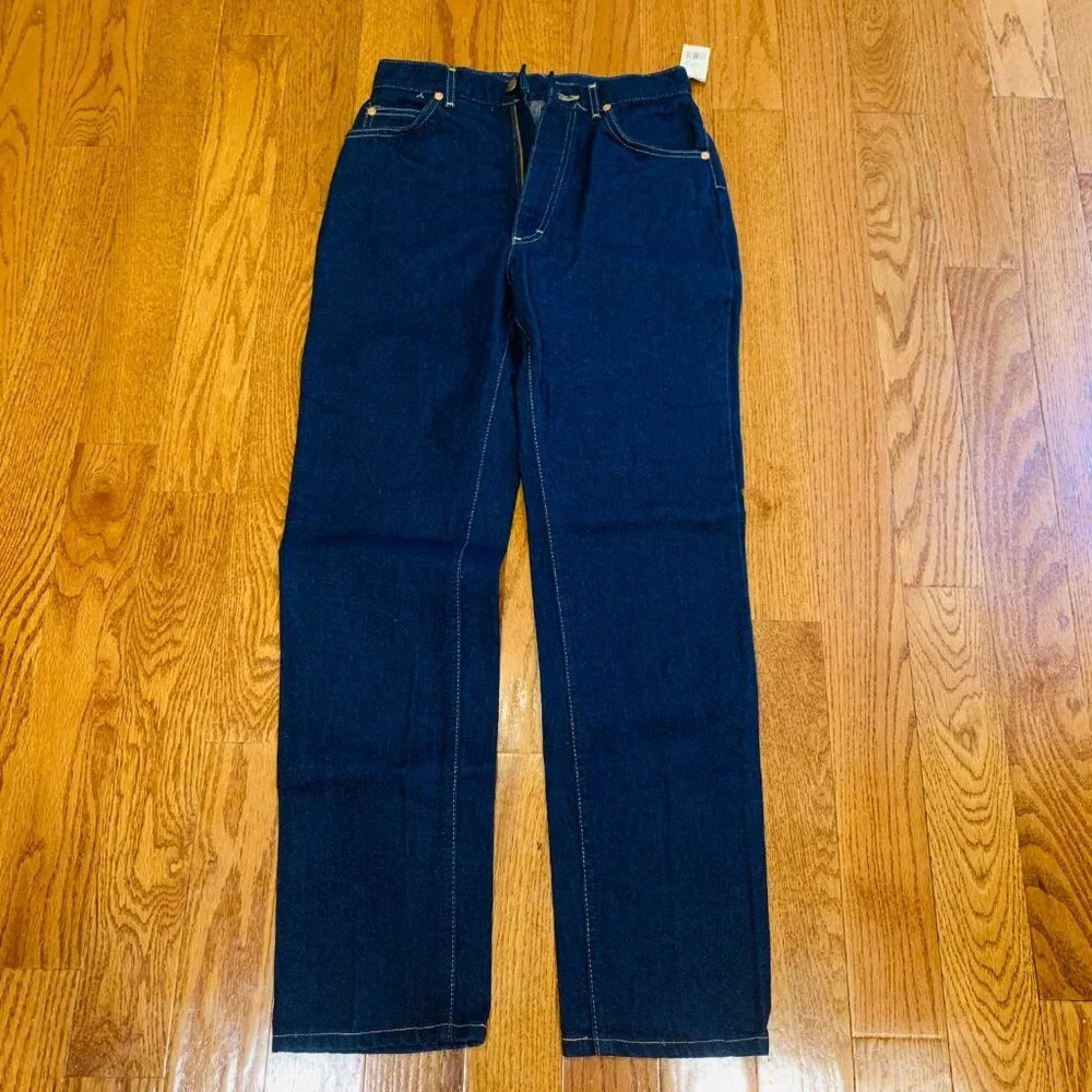 NWT Vintage Lee Deadstock Denim Blue Jeans Women’s Size 28 X 30 L Made In USA